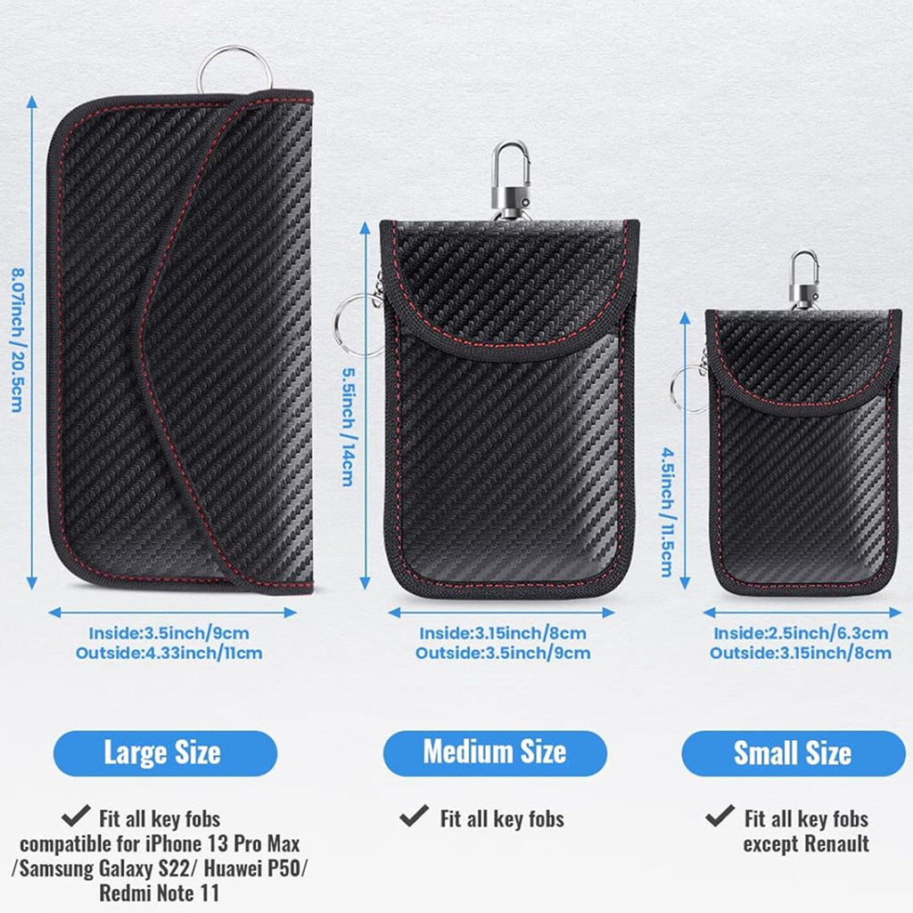 RFID Carbon Fiber Signal Blocking Bag