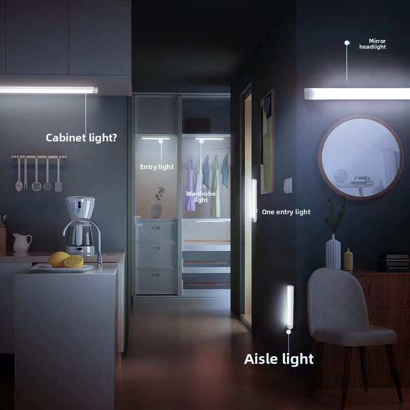 Ultra-thin smart LED light with human motion sensor