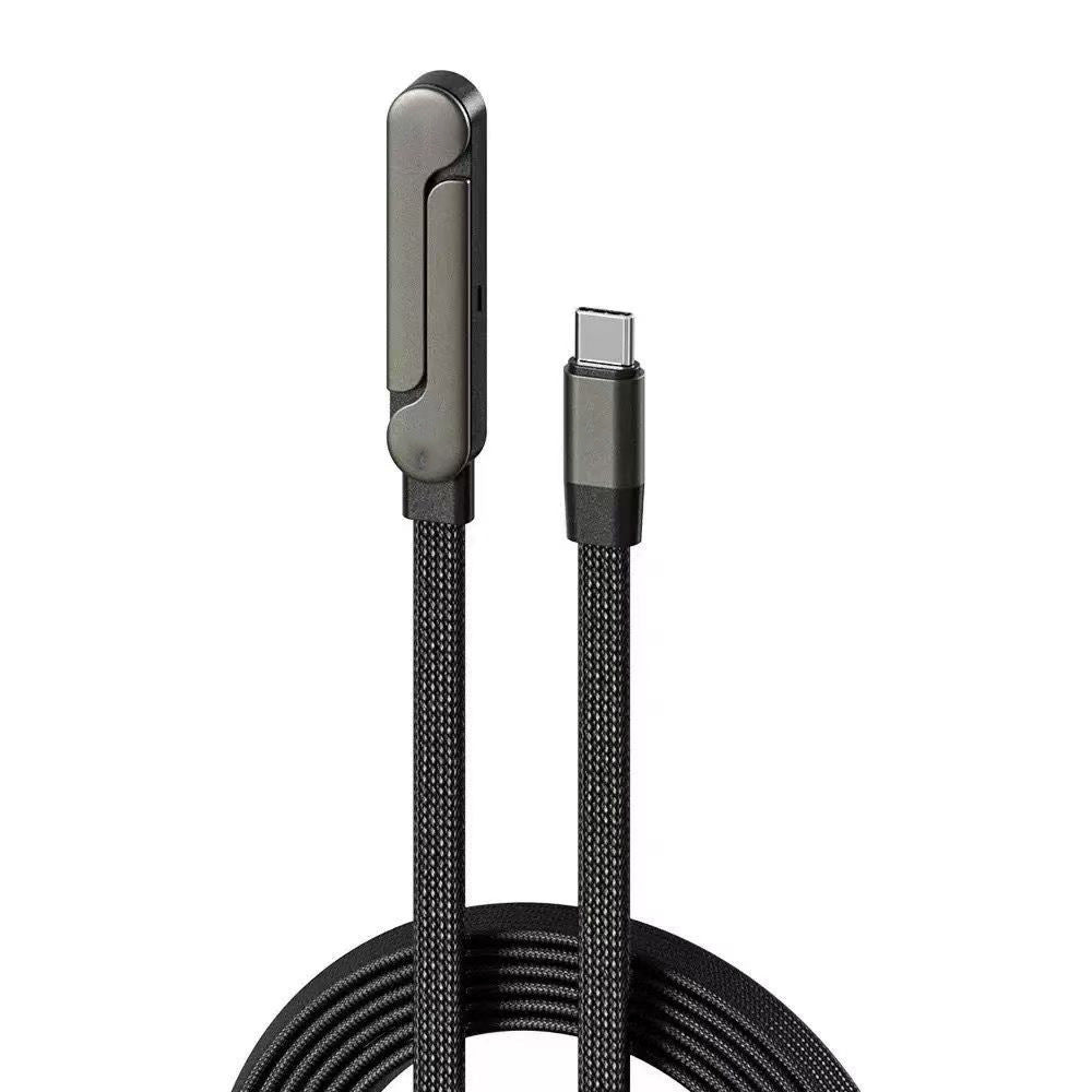 240W Fast Charging Data Cable with Angled Type-C Head